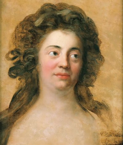 Dorothea Friederike Schlegelin muotokuva 1764-1839, os. Brendel Mendelssohn, n. 1790. tekijältä Anton Graff
