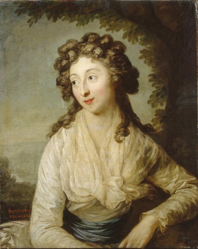 Konstancja Lubomirska Rzewuskan muotokuva, 1789 tekijältä Anton Graff
