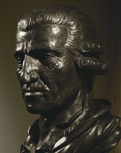 Joseph Haydn. Valettu lyijy rintakuva ... tekijältä Anton Grassi