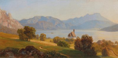 Steinbach Atterseellä Schafbergin kanssa tekijältä Anton Hlavacek