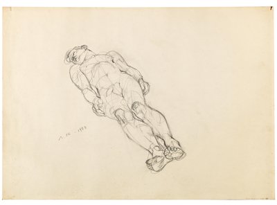 Anton Kolig Makuuasennossa oleva mies alasti 1933 tekijältä Anton Kolig
