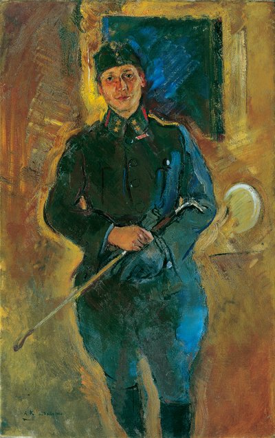 Otto von Aichelburg-Zossenegg ratsuväen luutnanttina tekijältä Anton Kolig