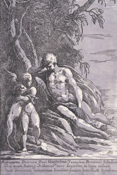Pyhä Johannes autiomaassa, 1725. tekijältä Anton Maria Zanetti