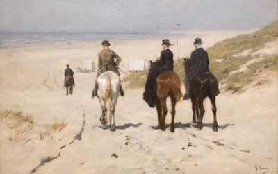 Aamun ratsastus rannalla tekijältä Anton Mauve