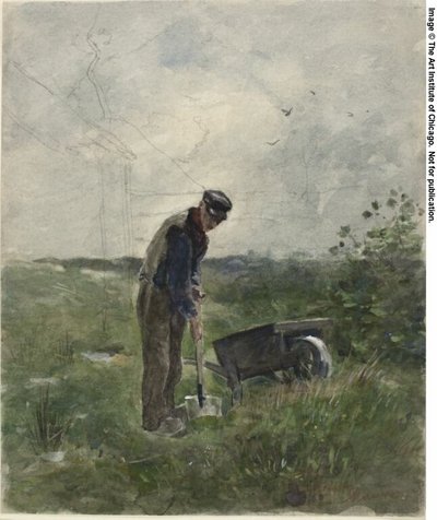 Talonpoikien kyntö tekijältä Anton Mauve