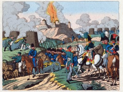 Venäjän ja Turkin sota (1828–29) - Brailovin linnoituksen piiritys 7. kesäkuuta tekijältä Anton Paul Eisen