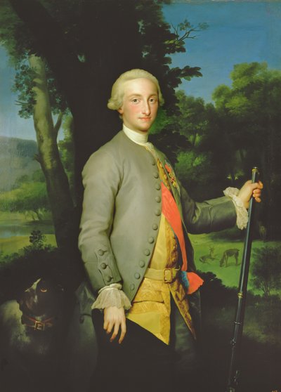 Charles de Bourbon (1748-1819) Asturian prinssi (öljy kankaalle) tekijältä Anton Raphael Mengs