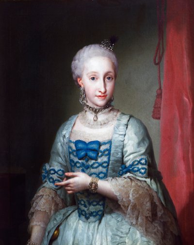 Espanjalaisen Infanta Maria Josefan muotokuva, Anton Raphael Mengs, maalaus tekijältä Anton Raphael Mengs