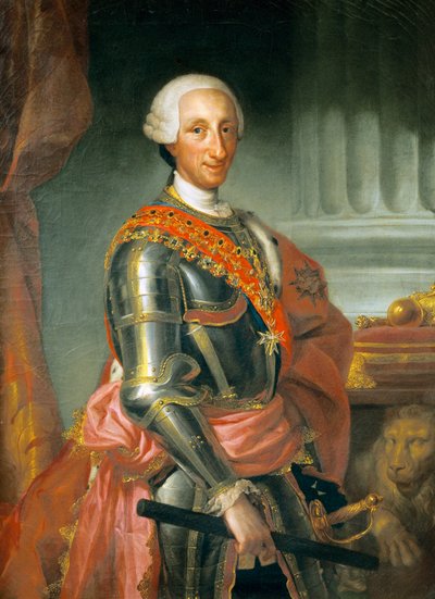 Espanjan kuninkaan Kaarle III:n muotokuva, Anton Raphael Mengs, noin 1765, öljy kankaalle tekijältä Anton Raphael Mengs