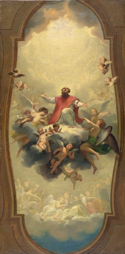 Pyhä Eusebius kannettiin taivaaseen, n. 1757 (öljy kankaalle) tekijältä Anton Raphael Mengs