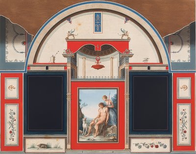 Roomalaisen talon seinämaalaus Villa Negronin alueella Roomassa, jossa näkyy Venus ja haavoittunut Adonis. 1778 tekijältä Anton Raphael Mengs