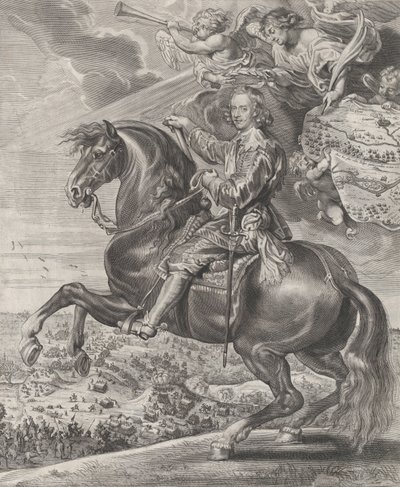 Itävallan Cardinal-Infante Ferdinandin muotokuva hevosen selässä, n. 1630-54. tekijältä Anton van der Does