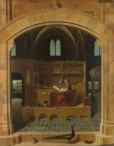 Pyhän Hieronymuksen tapauksessa. Noin 1475 tekijältä Antonello da Messina
