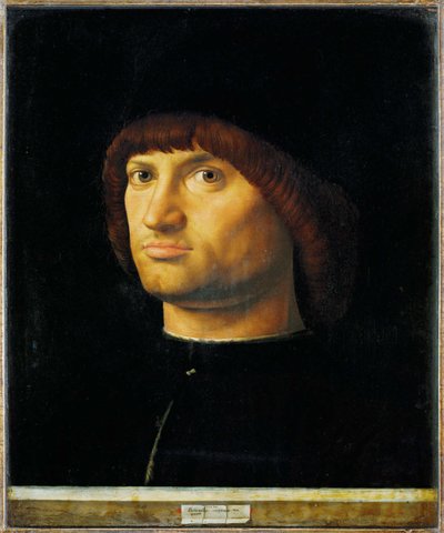 Miehen muotokuva, Il Condottiere (Condottiere) tekijältä Antonello da Messina