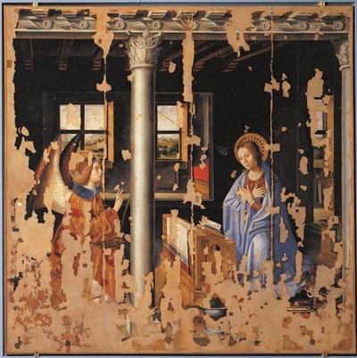 Ilmoitus, katkelma tekijältä Antonello da Messina