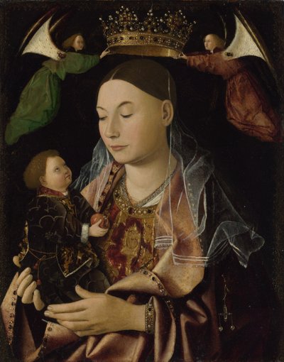 Neitsyt ja lapsi, noin 1465 tekijältä Antonello da Messina