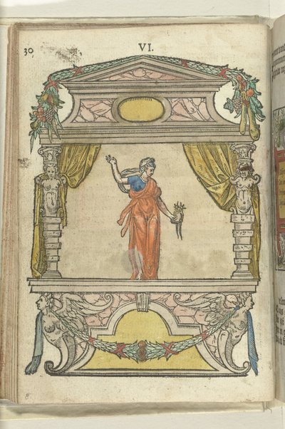 Näyttämö Diligencen personifikaatiolla (Diligentia), 1578 tekijältä Antoni van Leest