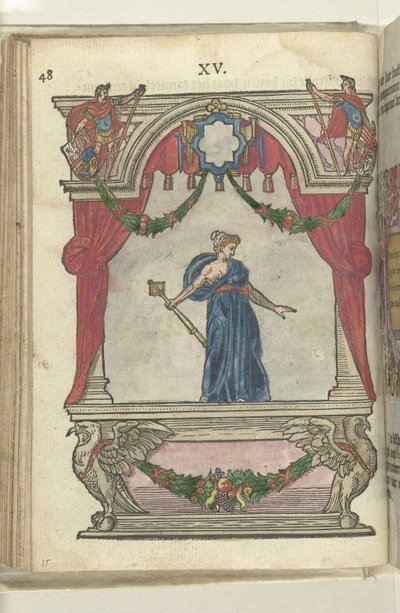 Kohtaus Providencen personifikaatiosta (Providentia), 1578 tekijältä Antoni van Leest
