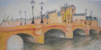Pont Neuf ja Ile de la Cite, 2010 tekijältä Antonia Myatt