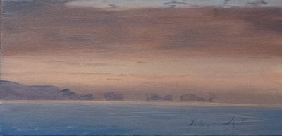 Seven Sisters, Lymington, 2019 (öljy kankaalle) tekijältä Antonia Myatt