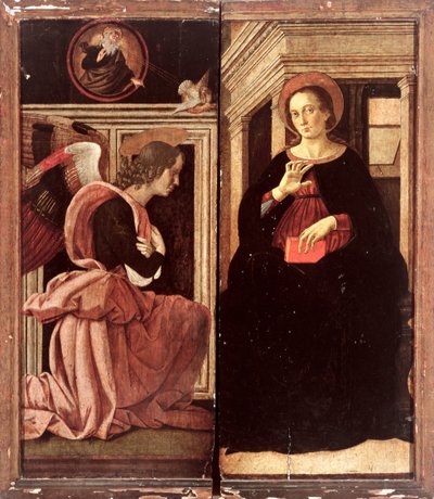 Ilmoitus (tempera paneelissa) tekijältä Antoniazzo Romano