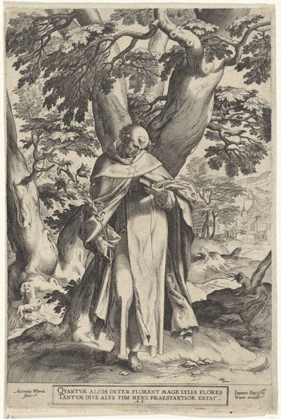 Paisatge amb Sant Dominicus finlandès tekijältä Antonie Wierix (II)