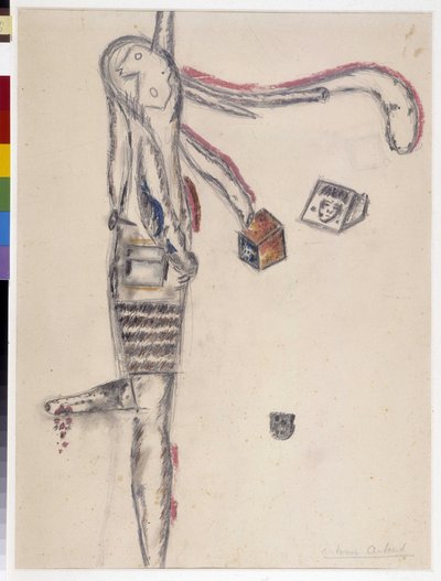Antonin Artaudin (1896-1948) piirros. 1945 Dim cm 63X48 Musee Cantini, Marseille. tekijältä Antonin Artaud