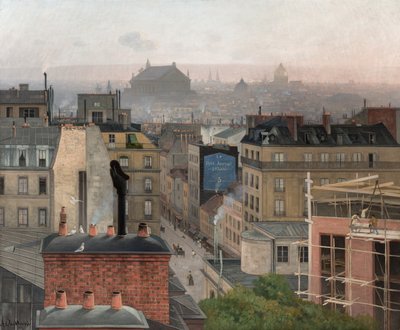 Pariisi nähtynä Montmartresta, 1887 tekijältä Antonin Chittussi