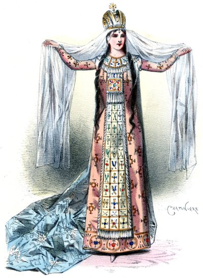 Massenet - Esclarmonde - Sibyl Sanderson, Esclarmonden rooli, prologi 1. taulukko - Antonin-Marie Chatinière, 1889 tekijältä Antonin Marie Chatiniere