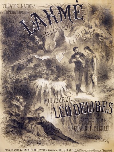 Lakmen juliste, ooppera Edmond Gondinet