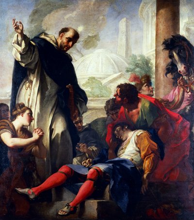 Italian: Miracle of St. Dominic Miracle of St. Dominic (Pyhän Dominikuksen ihme) tekijältä Antonio Balestra
