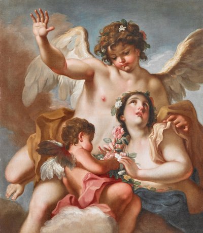Zephyrus, Flora ja Cupido tekijältä Antonio Balestra