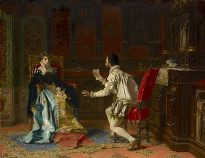 Tasso lukemassa "Gerusalemme liberata" -kirjaansa prinsessa Eleonora d