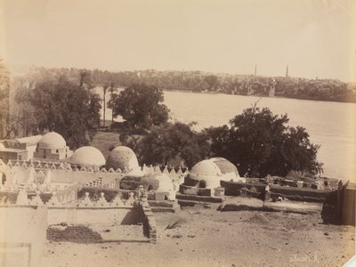 Asyut, Näkymä vuorelta, c. 1870-1880. tekijältä Antonio Beato