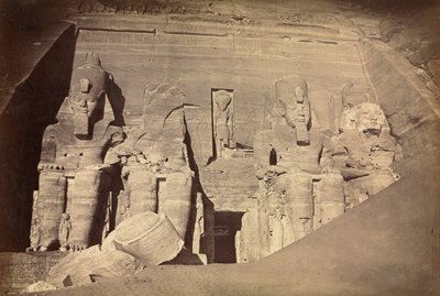 Ramses II:n temppeli, Abu Simbel, n. 1860-luku. tekijältä Antonio Beato