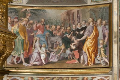 Antonio Campi, Jeesuksen sisäänkäynti Jerusalemiin 1582-84 tekijältä Antonio Campi