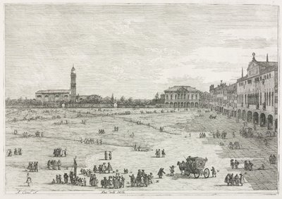 Näkymät: Prà della Valle, Padova tekijältä Antonio Canaletto