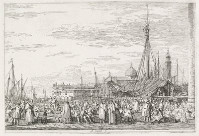 Vistes: The Market on the Molofinnish tekijältä Antonio Canaletto