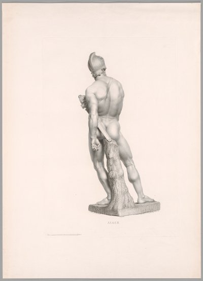 Ajax, takanäkymä, teoksesta Oeuvre de Canova tekijältä Antonio Canova