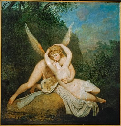 Amor ja Psyche ... (maalaus kankaalle) tekijältä Antonio Canova