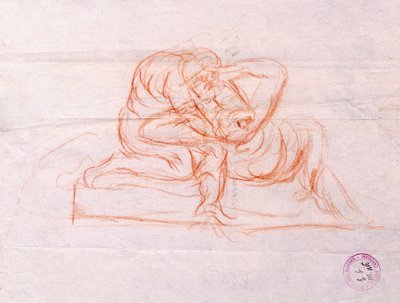 Cupid ja Psyche (piirustus) tekijältä Antonio Canova