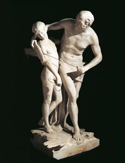 Antonio Canovan (1757-1822) Daedalus ja Icarus, marmoriveistos, korkeus 220 cm tekijältä Antonio Canova