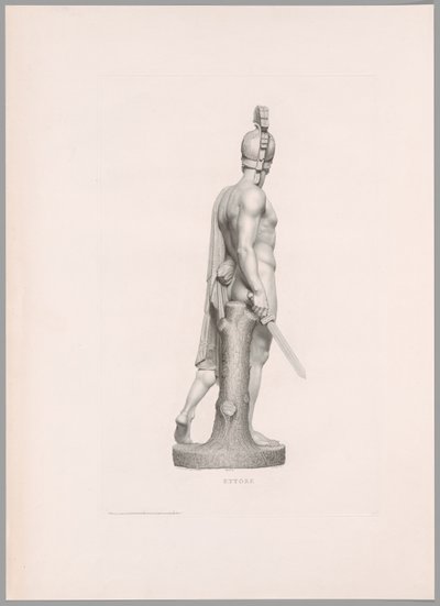 Ettore, sivukuva, teoksesta Oeuvre de Canova tekijältä Antonio Canova