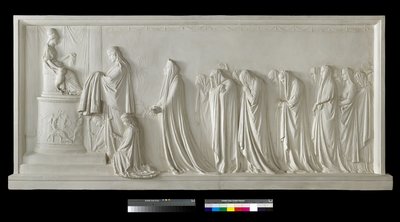 Hecuba tarjoaa peplumia Pallas Athenalle, 1790-92 (kipsi). tekijältä Antonio Canova