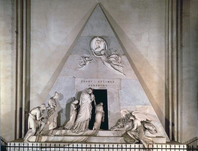 Itävallan keisarinna Maria Teresian suosikkityttären, arkkiherttuatar Maria Christinen hauta, 1798-1805 (marmori). tekijältä Antonio Canova