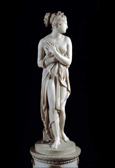 Venere Italica (Venus) - Marmoripatsas (korkeus 172 cm), kirjoittanut Antonio Canova (1757 - 1822) tekijältä Antonio Canova