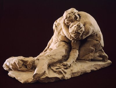 Antonio Canovan (1757-1822) Venus ja Adonis, malli savesta tekijältä Antonio Canova