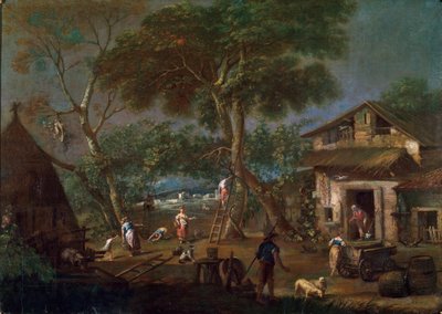 Italian maisema, 1750-1795 tekijältä Antonio Diziani