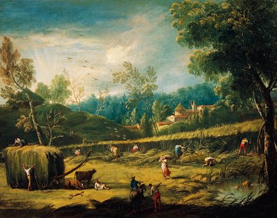 Kesä, Antonio Dizianin (1737-1797), maalaus. tekijältä Antonio Diziani