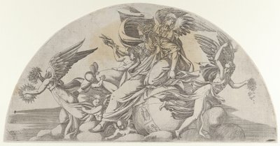 Jumala istuu maailmassa, 1540-45. tekijältä Antonio Fantuzzi
